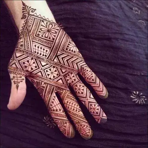 Morocco Geometric Mehndi Designs