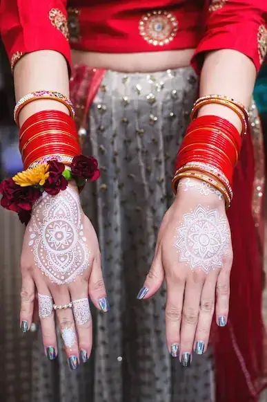 White Henna Tattoo Designs