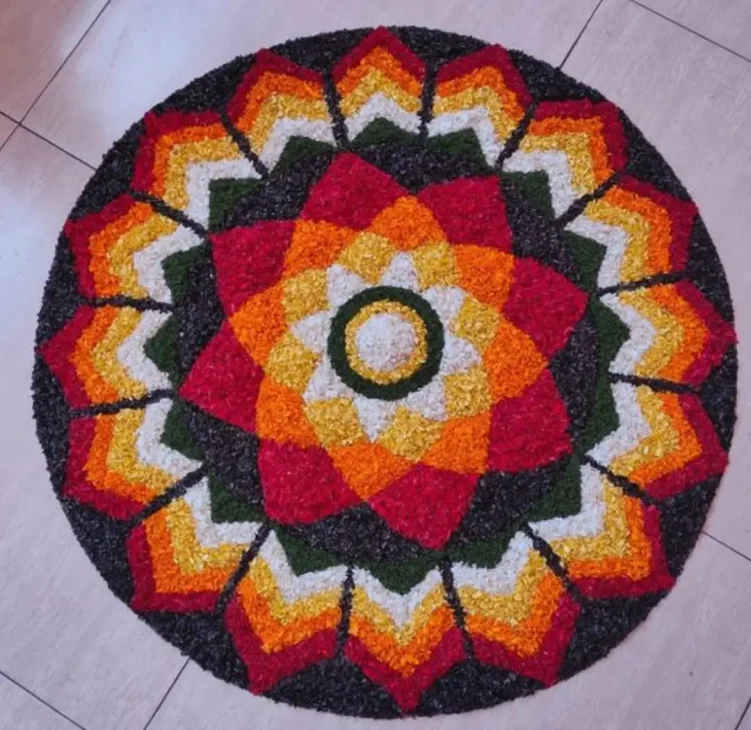 Flower Rangoli Images