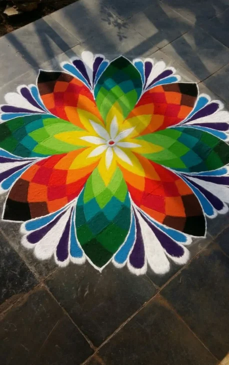 Big and Intricate Rangoli