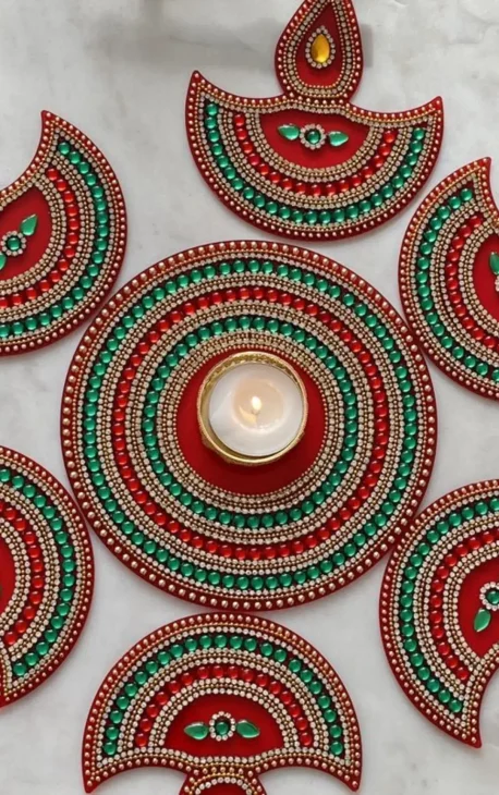 Well-lit Rangoli